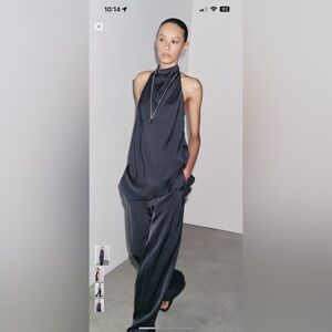 ZARA satin two piece